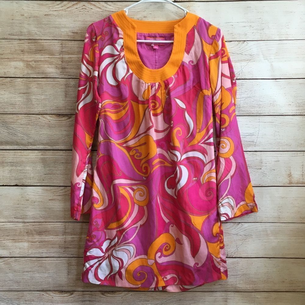 NEW WITH TAGS TRINA TURK FOR BANANA REPUBLIC SILK BLEND BONITA DRESS IN PINK